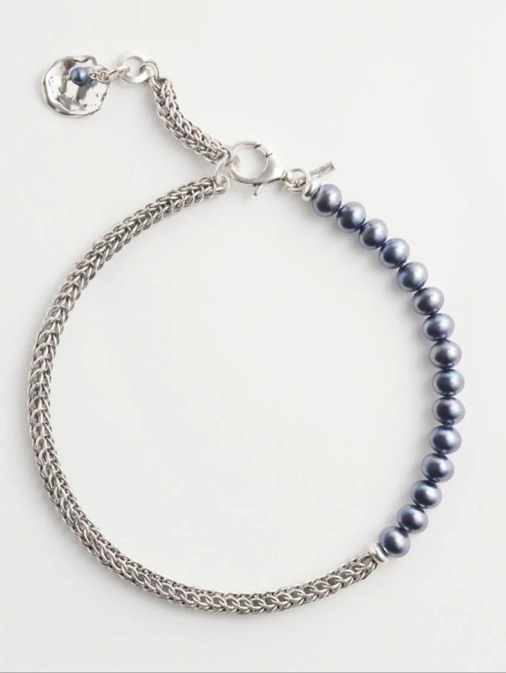 Chico's Peacock Pearl Collar Necklace